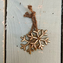 Load image into Gallery viewer, Christmas Myrcella Mini Burnished Gold Decoration