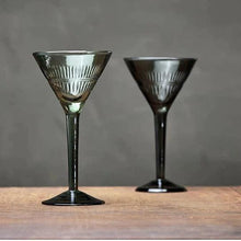 Load image into Gallery viewer, Manilla Cocktail Glass - Dark Emerald