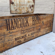 Load image into Gallery viewer, Vintage Hancock Bros. Haulage Crate