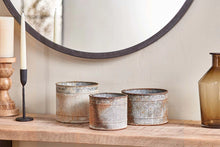 Load image into Gallery viewer, Abari Aged Zinc Straight Plant Pot