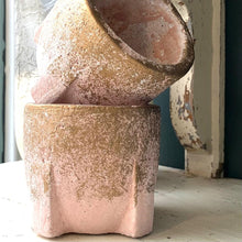 Load image into Gallery viewer, Amira Pink Cement Pot square base - XS