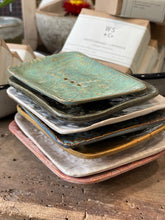 Load image into Gallery viewer, Handmade Glazed Ceramic Soap Dish - Multi Colour