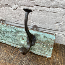 Load image into Gallery viewer, Reclaimed Wood Coat Hooks - Mint