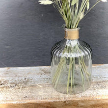 Load image into Gallery viewer, Dried Grasses & Recycled Glass Vase