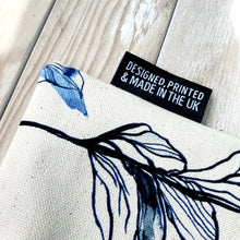 Load image into Gallery viewer, Large Organic Cotton Pouch - Indigo