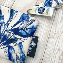 Load image into Gallery viewer, Medium Organic Cotton Pouch - Indigo