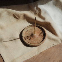 Load image into Gallery viewer, Handmade Incense Holder in Chamotte Red Sandstone