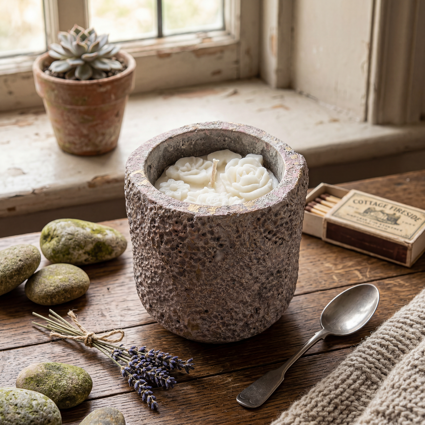 Botanical Plant Pot Candle