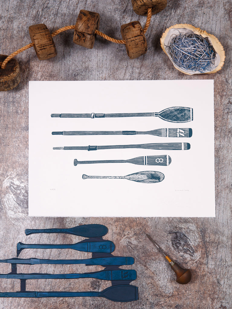 *A3 Limited Edition Print - Oars and Paddles