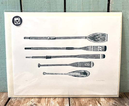 *A3 Limited Edition Print - Oars and Paddles