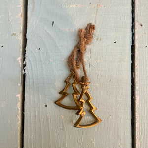 Christmas Myrcella Mini Burnished Gold Decoration