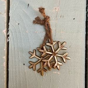 Christmas Myrcella Mini Burnished Gold Decoration