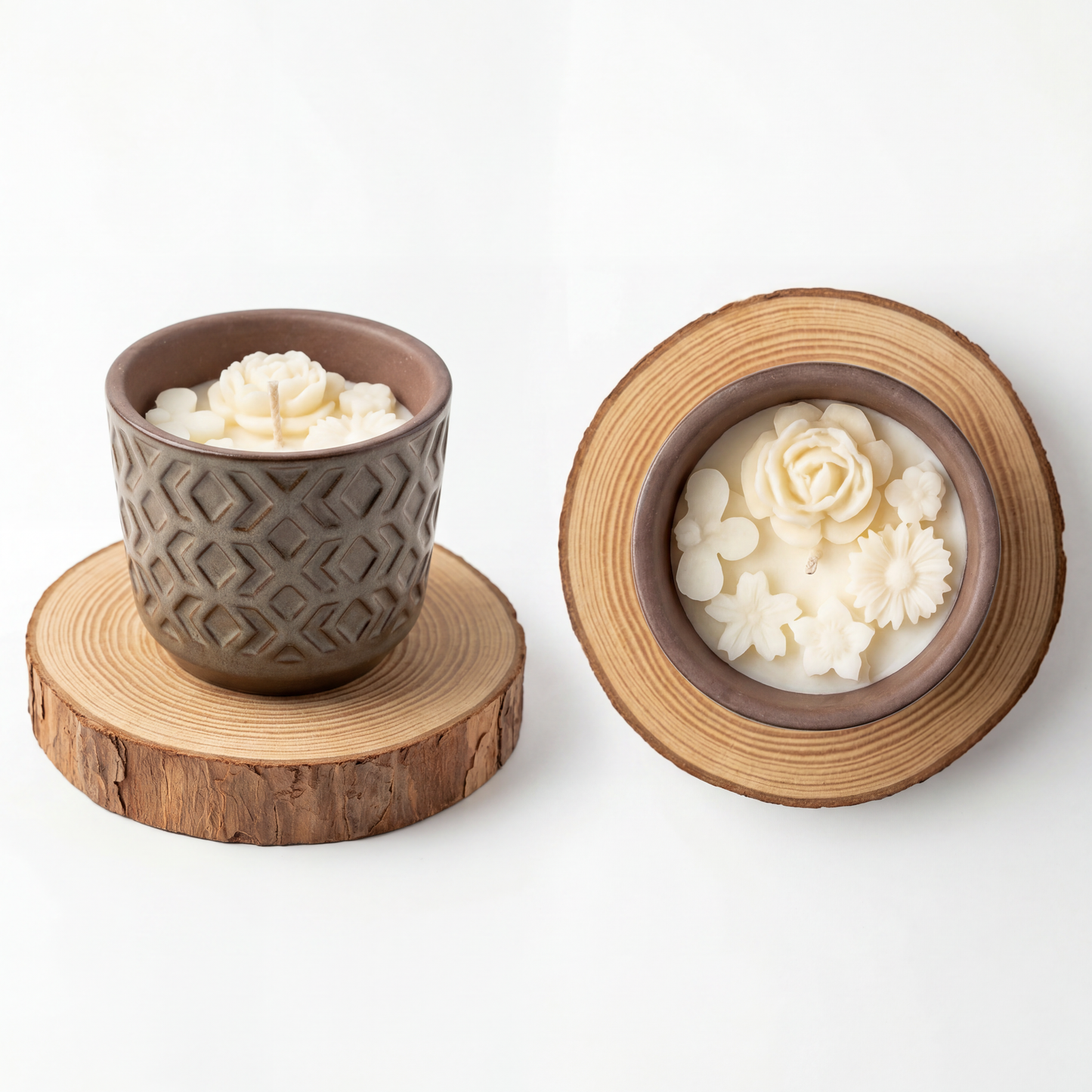 Botanical Plant Pot Candle
