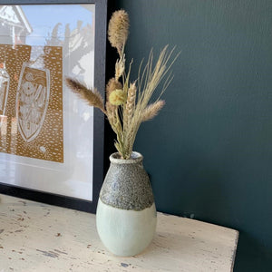Noa green ceramic Vase