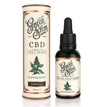 Load image into Gallery viewer, Green Stem Oil Drops 3000mg / 10% - Peppermint
