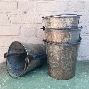 Recycled Iron Buckets - Large