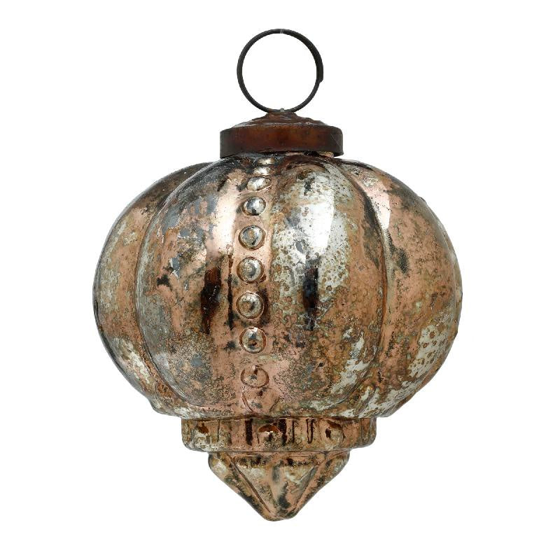 Xmas Megin copper glass ball cone shape S