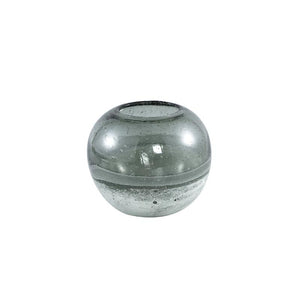 Mist Grey glass luster vase