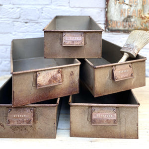 Vintage Rusty Filing Trays