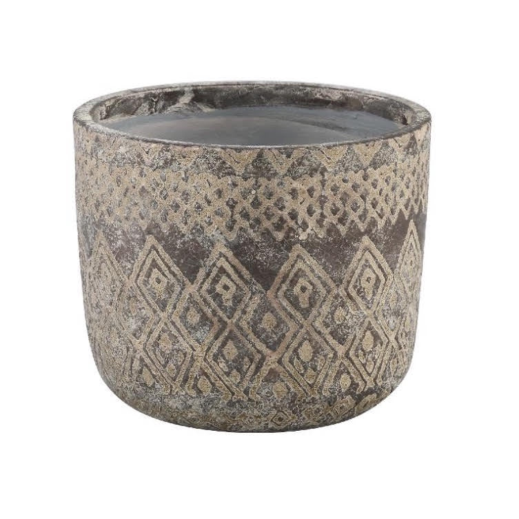 Tunis Grey Ceramic Pot - M