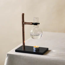 Load image into Gallery viewer, Copper &amp; Black Ply Wood Handmade Essential Oils Burner
