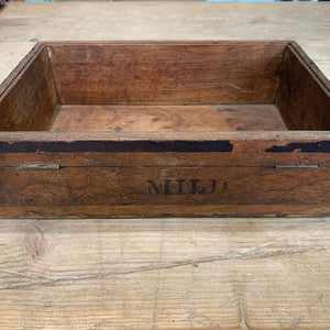 Athenaeum Wooden Vintage Storage Tray