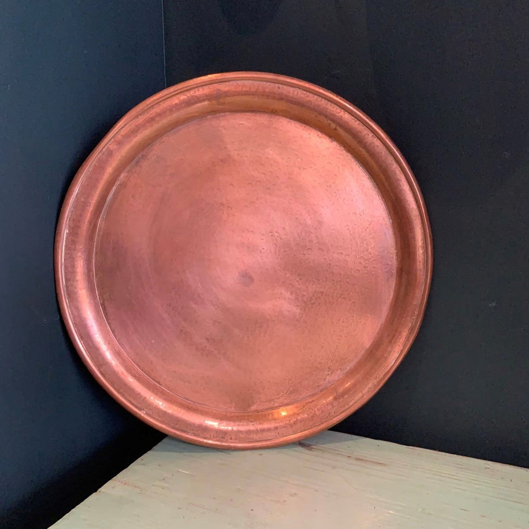 Vintage Copper Tray 40cm dia