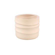 Load image into Gallery viewer, Ceramic pot ribbed round
