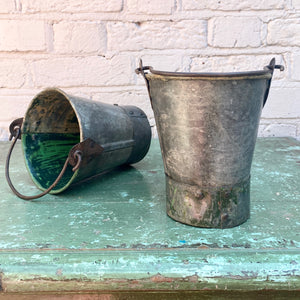 Recycled Iron Buckets - Small