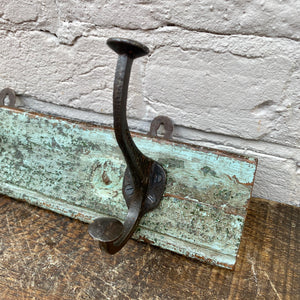 Reclaimed Wood Coat Hooks - Mint