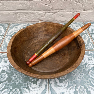 Monty Antique Wooden Fruit Bowl