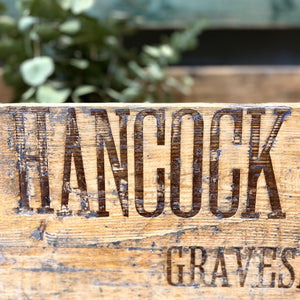 Vintage Hancock Bros. Haulage Crate