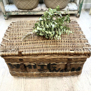 Antique 'Gosling Son & Spriggs'  Laundry Basket