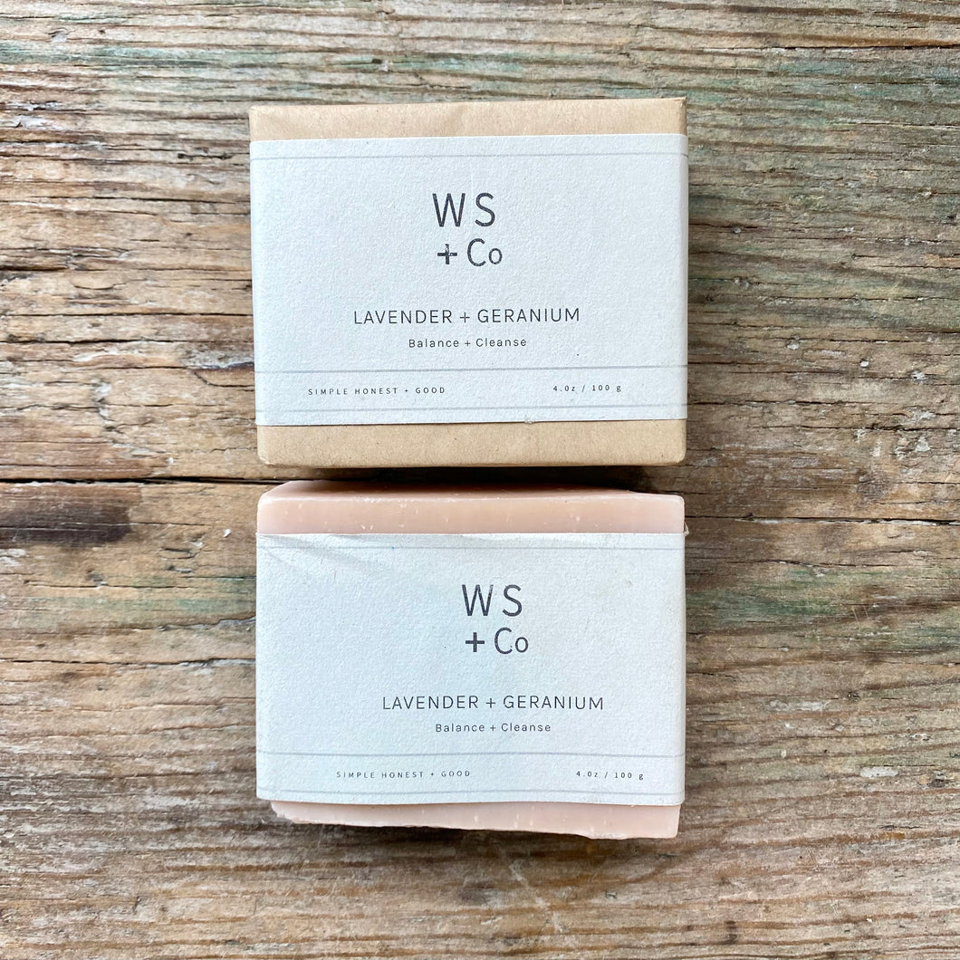 Lavender + Geranium Soap Bar