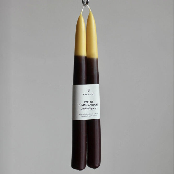 Double Dipped Beeswax Dining Candles