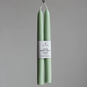 Beeswax Dining Candles - Pistachio
