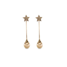Load image into Gallery viewer, Star Brass Spoons (set of 2x)
