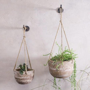 Affata Clay Hanging Planter - Small