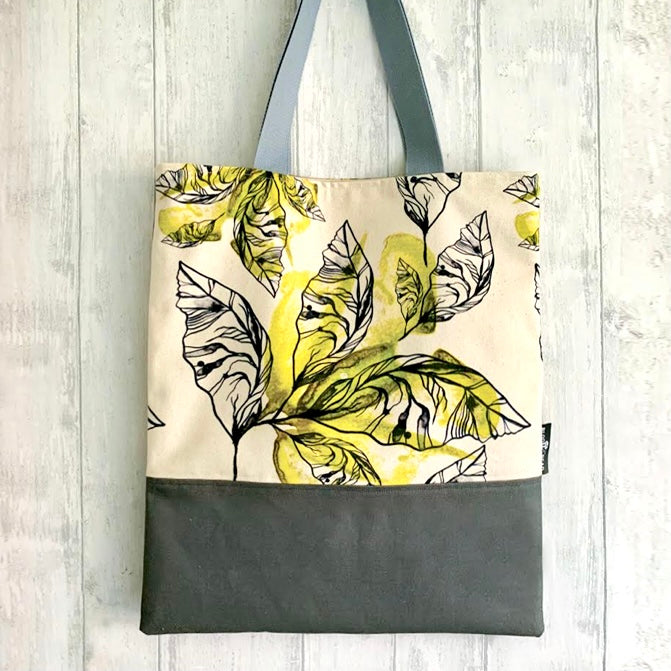 Organic Cotton Tote Bag - Lime