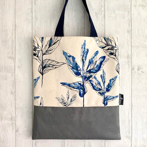 Organic Cotton Tote Bag - Indigo