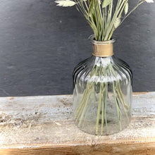 Load image into Gallery viewer, Dried Grasses &amp; Recycled Glass Vase
