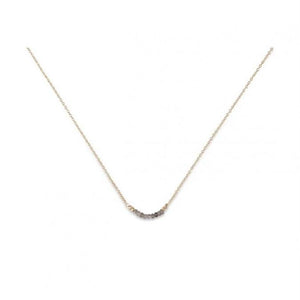 Labradorite & Gold Beaded Necklace