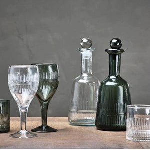 Manilla Wine Glass - Dark Emerald
