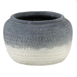 Chania Blue Ceramic Plant Pot