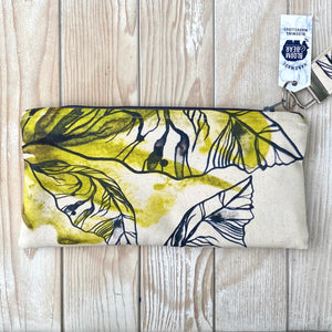 Medium Organic Cotton Pouch - Lime