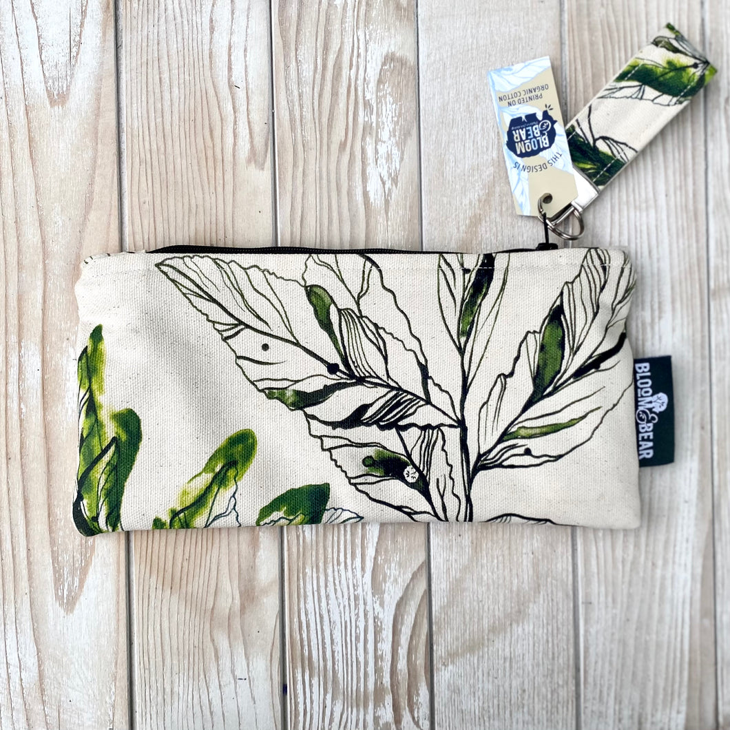 Medium Organic Cotton Pouch - Forest