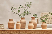 Load image into Gallery viewer, Narpala Narrow Terracotta Vase
