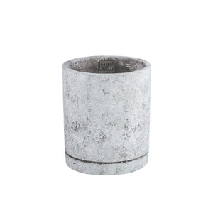 Vik Cement Cylinder Pot in Grey