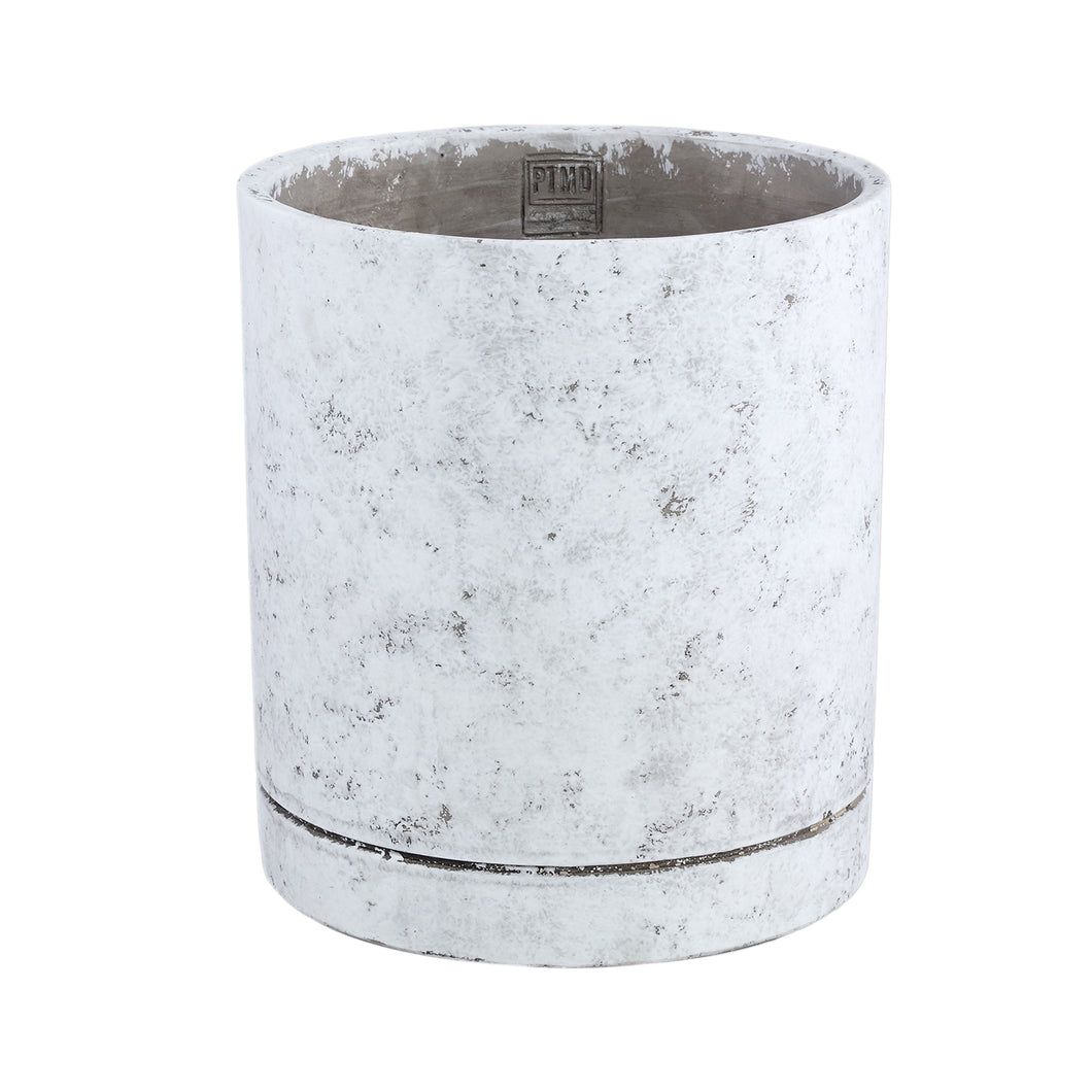 Vik Cement Cylinder Pot in Off White