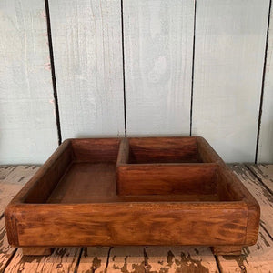 Square Wooden Vintage Storage Display Box